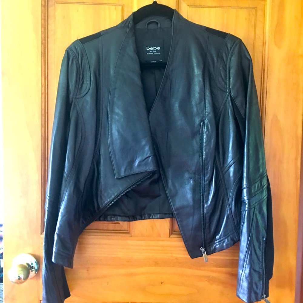 Bebe leather jacket